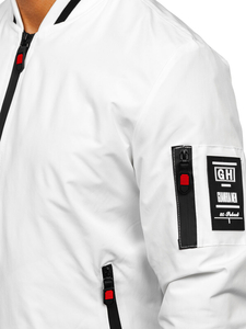 Homme Blouson bomber de transition Blanc Bolf 84M3034