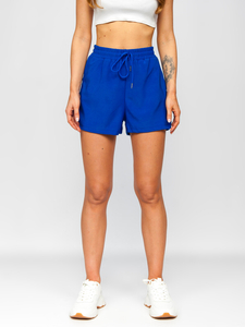 Short de survêtement pour femme bleu cobalt Bolf H60A