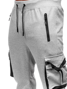Pantalon de jogging cargo sportrif pour homme gris Bolf 8K1116