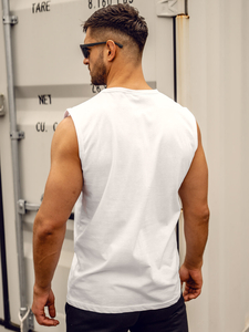 Homme Débardeur imprimé Blanc Bolf 14817A