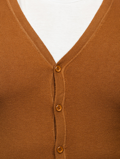 Pull avec fermeture pour homme marron Bolf YY06