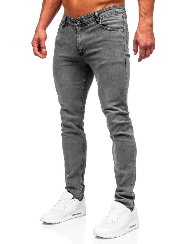 Pantalon en jean slim fit pour homme graphite Bolf 6597