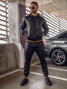 Homme Survêtement à capuche Noir Bolf 3A161A