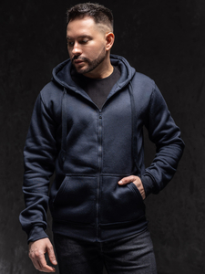 Homme Sweat-shirt à capuche avec fermeture Encre Bolf 2008A1