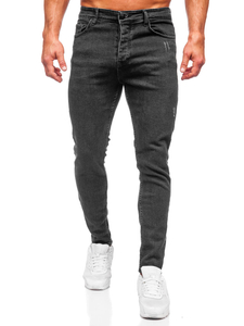 Homme Pantalon en jean regular fit Noir Bolf 6112