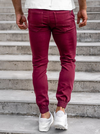 Pantalon jogger bordeaux pour homme Bolf CT8808