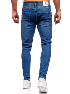 Homme Pantalon en jean slim fit Bleu foncé Bolf 6482
