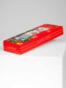 Homme Chaussettes avec le thème de Noël Multicolore-1 Bolf M898-7P-1 7 PACK