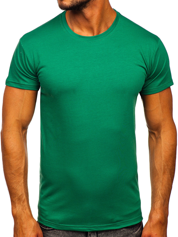 Tee-shirt vert sans imprimé pour homme Bolf 2005-101