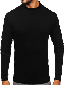 Homme Pull col polo Noir Bolf 534