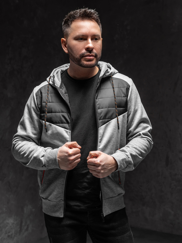 Homme Blouson de transition Gris Bolf KS2149A1