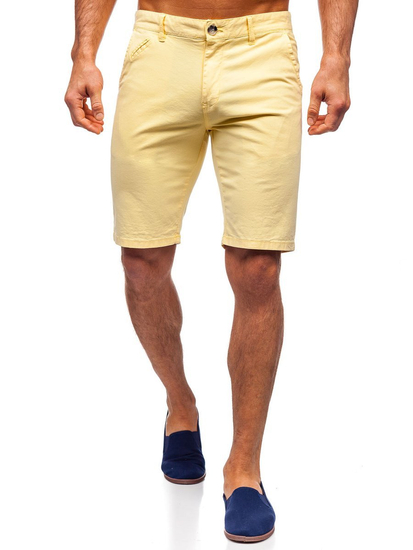 Short jaune clair pour homme Bolf 1142