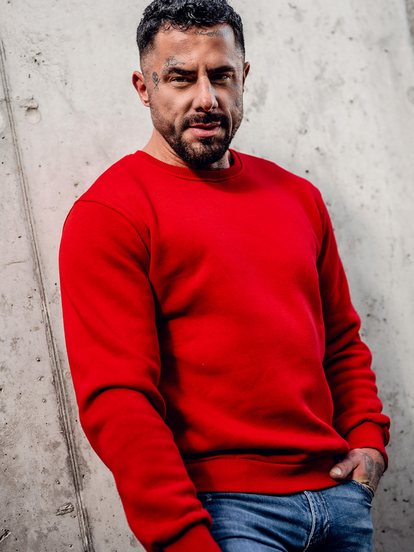 Blouson sans capuche pour homme rouge Bolf 2001A