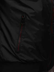 Blouson bomber de transition pour homme noir Bolf 7116