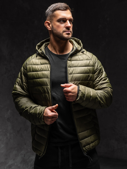 Homme Blouson de transition matelassé Vert Bolf 13021A1