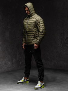 Homme Blouson de transition matelassé Vert Bolf 13021A1