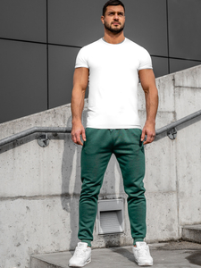 Pantalon jogger pour homme vert Bolf CK01