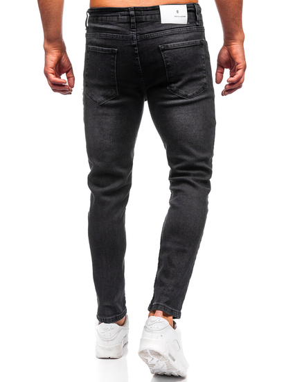 Homme Pantalon en jean slim fit Noir Bolf 6687