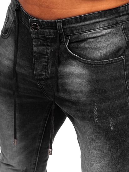 Homme Pantalon en jean regular fit Noir Bolf MP0063-1N