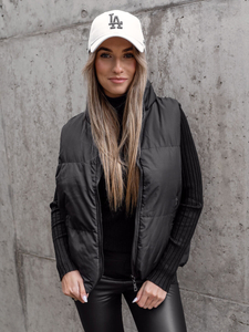 Femme Gilet épais matelassée Noir Bolf 5M3150B