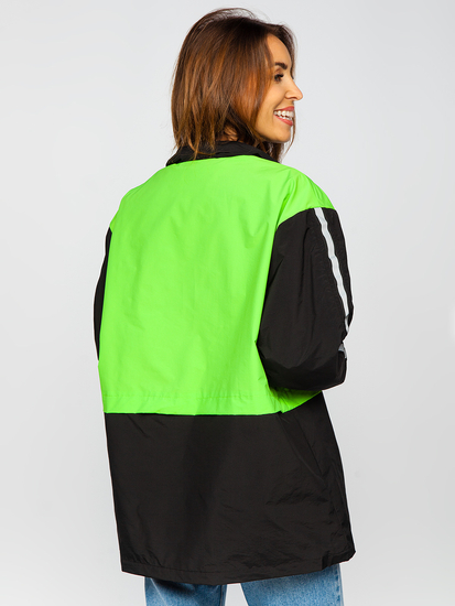 Blouson de transition pour femme noir-vert Bolf AG3010