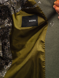 Homme Veste élégante à double boutonnage Vert Bolf 005