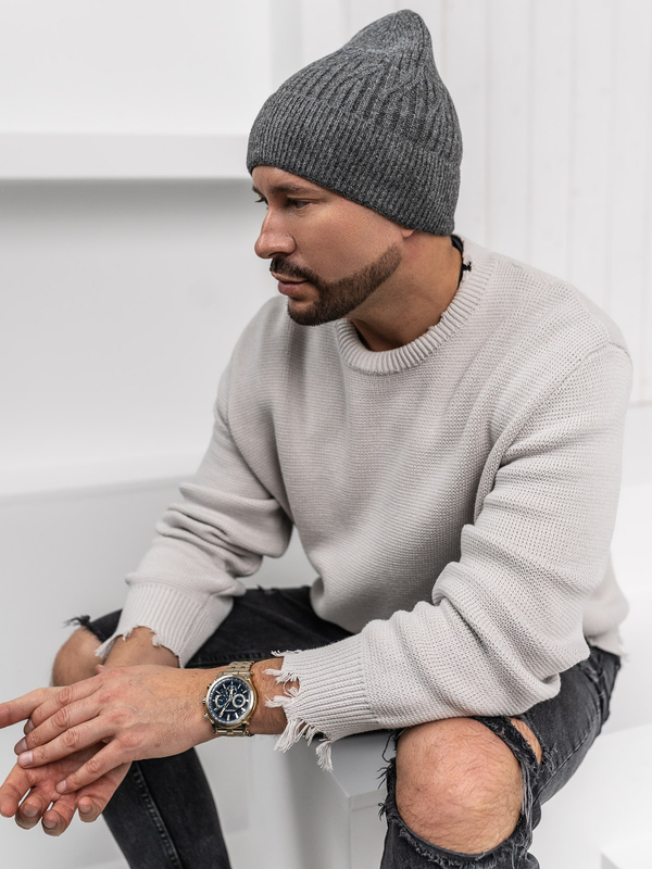 Homme Bonnet d'hiver Anthracite Bolf 387070