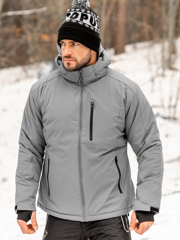 Blouson d'hiver sportif pour homme graphite Bolf HH011