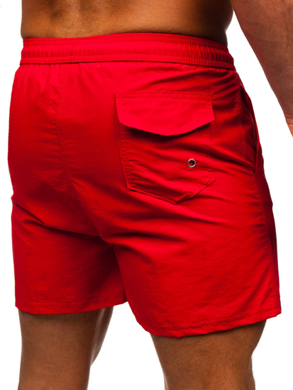 Short de bain pour homme rouge Bolf XL018