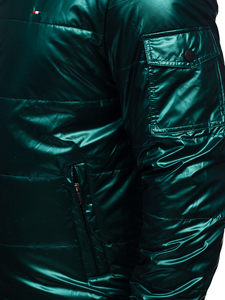 Blouson de transition sportif matelassé pour homme vert Bolf 2143