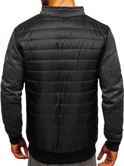 Le blouson de transition pour homme noir Bolf TY38