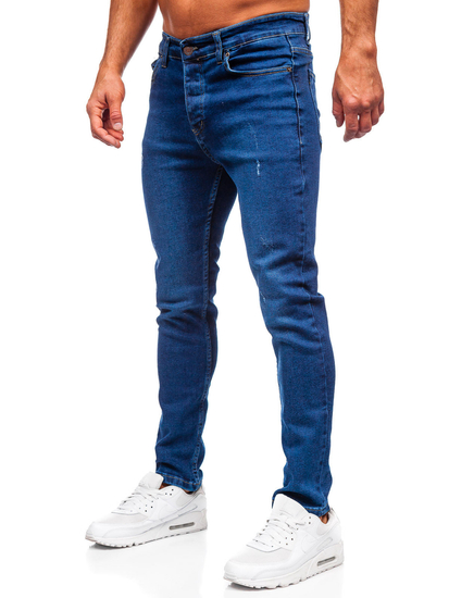 Homme Pantalon en jean slim fit Bleu foncé Bolf 6736
