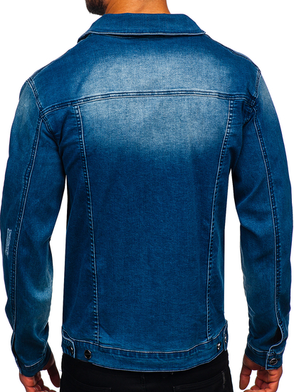 Blouson en jean pour homme bleu clair Bolf MJ506B