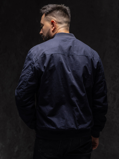 Homme Blouson bomber de transition réversible Bleu foncé Bolf 84M3005A1