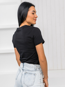 Femme T-shirt imprimé Noir Bolf 96T625