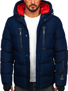 Blouson d'hiver matelassé pour homme bleu foncé Bolf 5M771