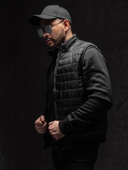 Homme Gilet matelassé Noir Bolf MY77A1