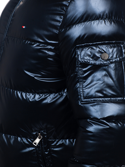 Homme Blouson d'hiver matelassée oversize Bleu foncé Bolf EX2138B