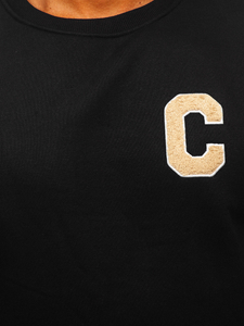 Homme Sweat-shirt imprimé Noir Bolf MF2019