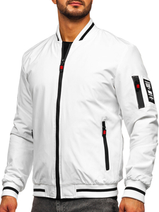 Homme Blouson bomber de transition Blanc Bolf 84M3034