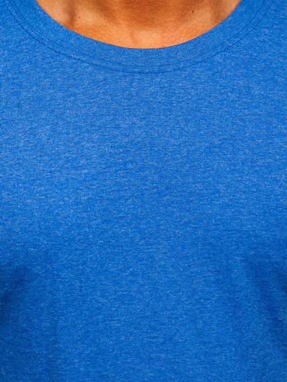 Homme T-shirt basic Bleu Bolf B10