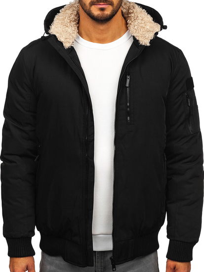 Homme Blouson d'hiver Noir Bolf 25M9805
