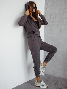 Survêtement deux pièces à capuche femme Graphite Bolf 821110