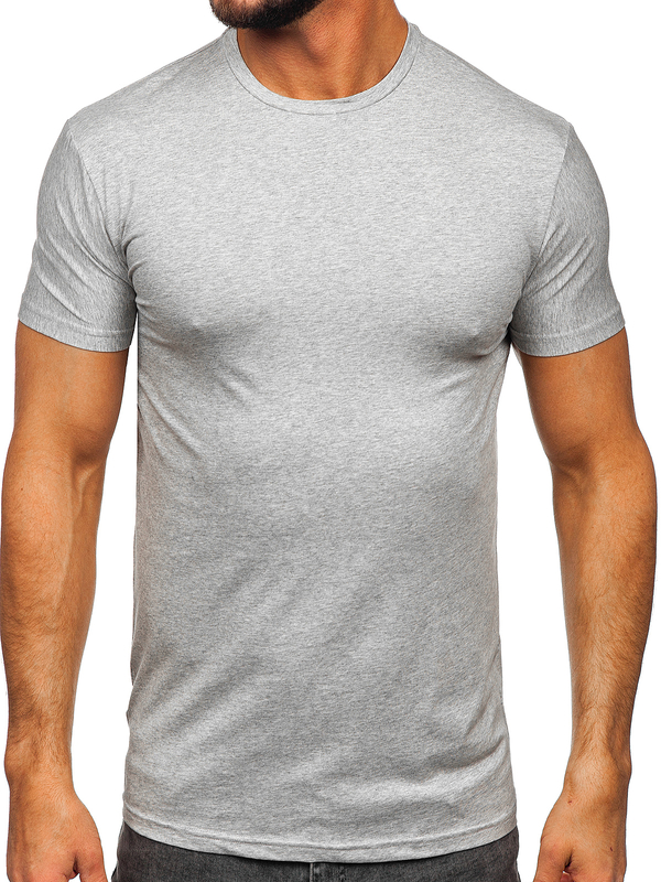 Tee-shirt sans imprimé pour homme gris Bolf MT3001
