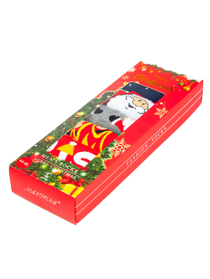 Homme Chaussettes avec le thème de Noël Multicolore-2 Bolf M898-7P-1  7 PACK