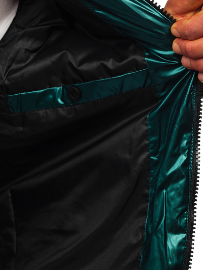 Blouson de transition sportif matelassé pour homme vert Bolf 2143