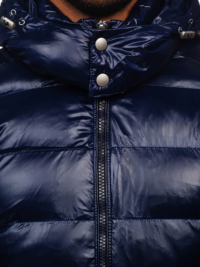 Homme Blouson matelassée d'hiver Bleu ciel Bolf 9981