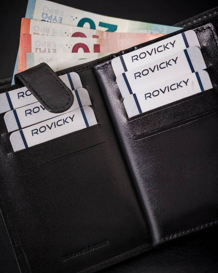 Homme Portefeuille en cuir Noir 25912