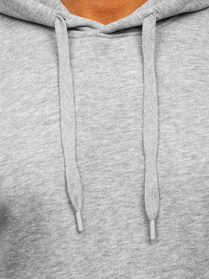 Sweat-shirt gris foncé kangourou à capuche pour homme Bolf B1004