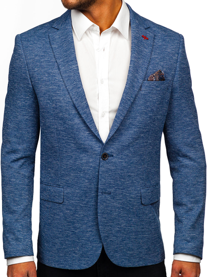 Homme Veste casual Bleu Bolf 019